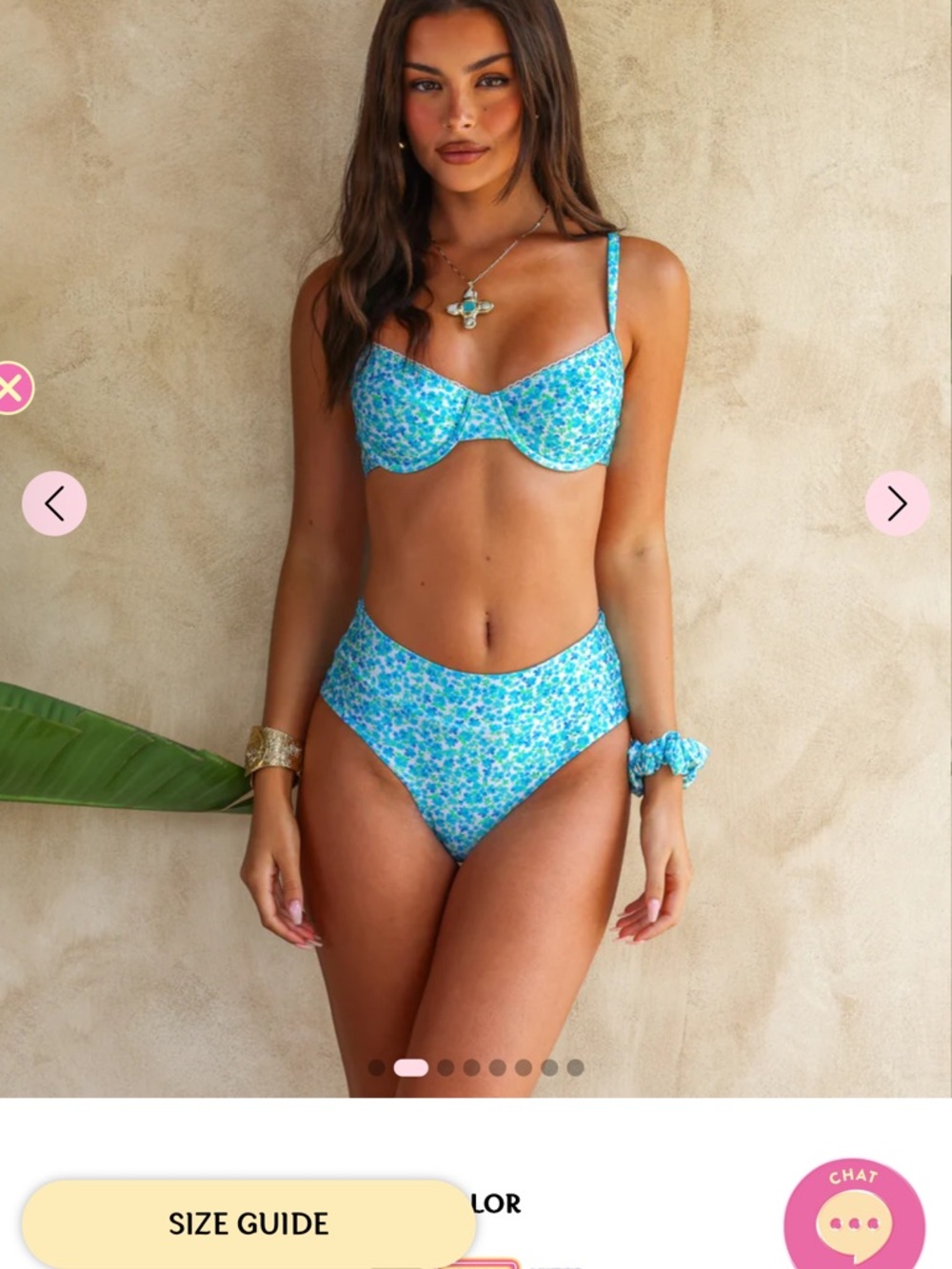 Lime green and yellow swim suit - Picture 3 of 3